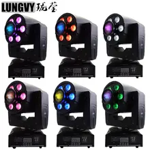 6 шт./партия 6*8 Вт RGBW мыть светодиодный свет+ 30 Вт мини движущаяся головка пятно дискотечная лампа ди-Джея