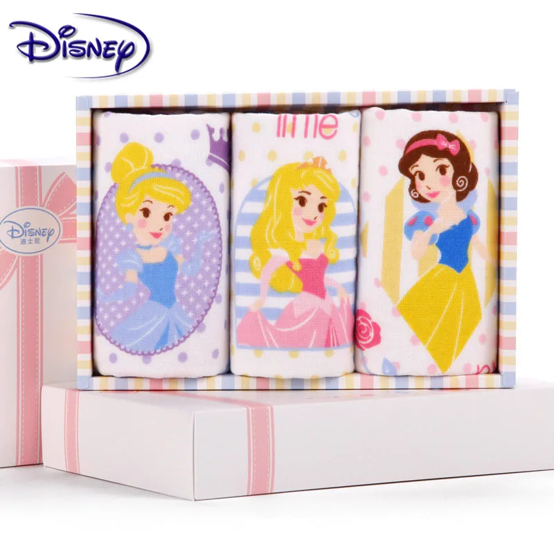 Disney Cartoon Towel Sets 3 Pieces Print Child Face Towel 100% Cotton Soft Children Hand Towel 25*50cm Gift Boxes Dropshipper