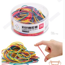 Elástico de borracha forte colorido, 50g laço de borracha elástica escola papelaria suporte de caneta de escritório organizador
