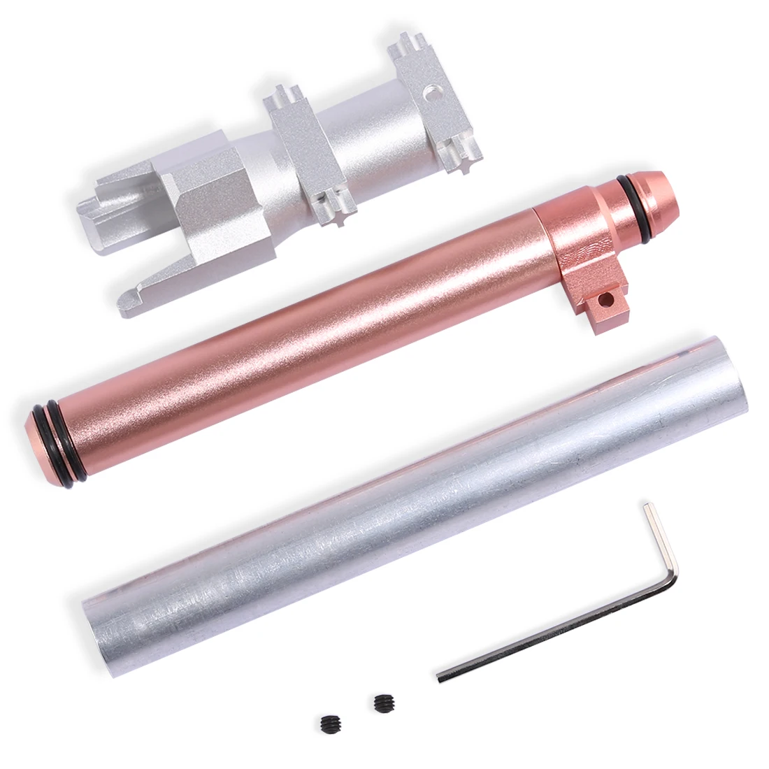 

Artifact Mod Works Aluminum Alloy Short Bullet Transformed Kit for Nerf Alpha Trooper - Sivler + Pink