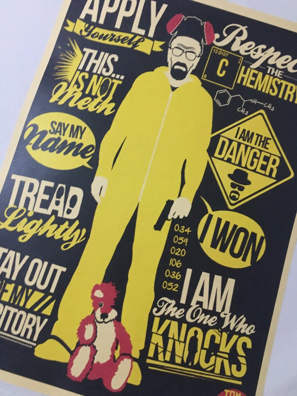 Breaking Bad Respect the Chemistry TV Series Artistic Vintage Retro