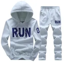 Мужская верхняя спортивная одежда толстовки на молнии наборы спортивной одежды мужские свитшоты мужской комплект одежды+ брюки плюс размер