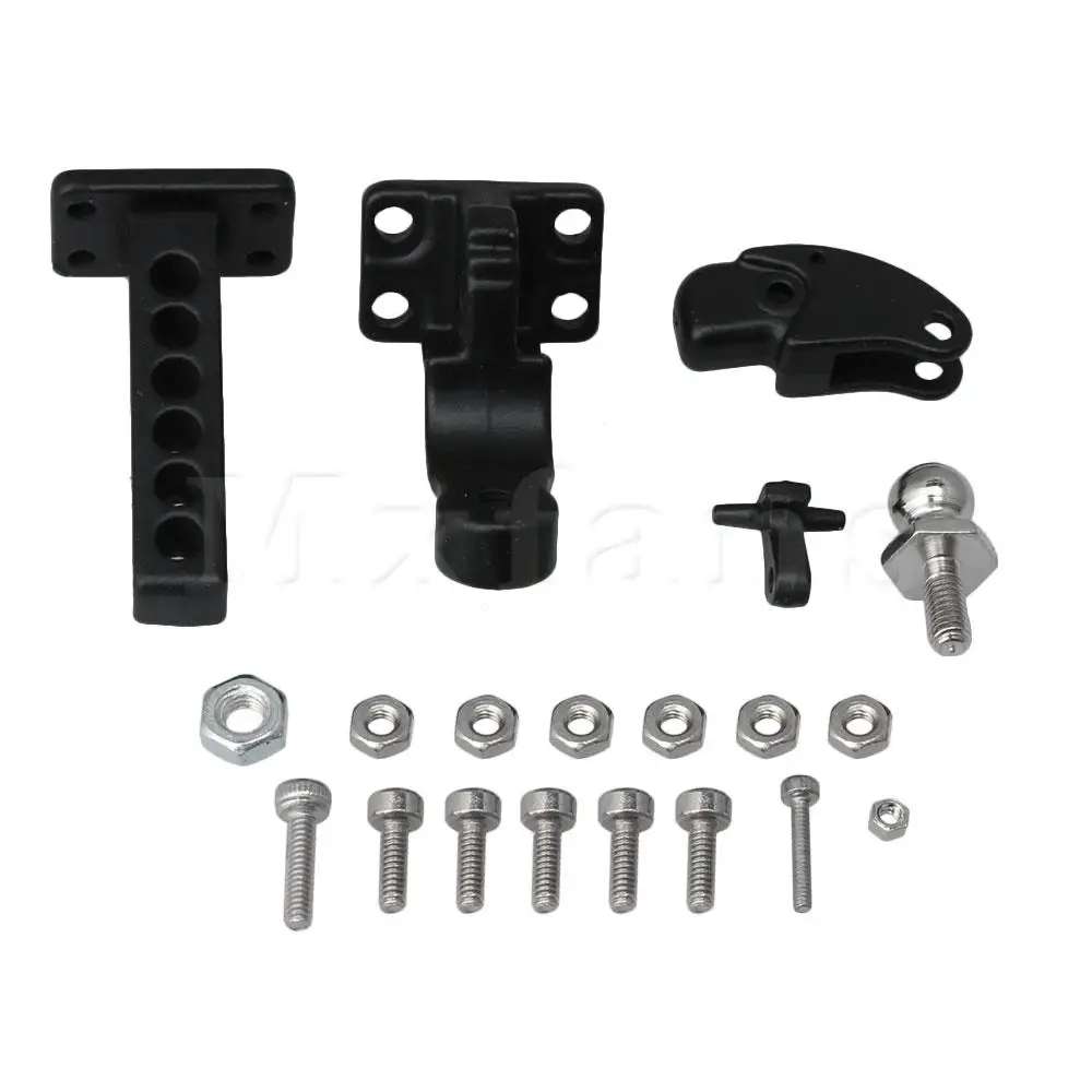 Mxfans Black Aluminum Alloy Upgrade Tow Hook Mount Replaceable Parts w/Screws for AXIAL RC1:10 Rock Crawler Car Mxfans Black Aluminum Alloy Upgrade Tow Hook Mount Replaceable Parts w/Screws for AXIAL RC1:10 Rock Crawler Car