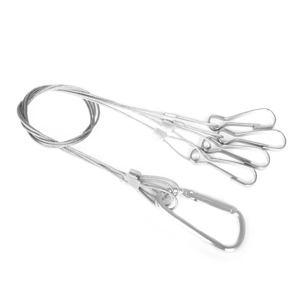 Hang Rope Hook Stainless Steel Hanging lights Rope bridge for Grow light Fixtures Flower pot Images Safe ROHS  (7)