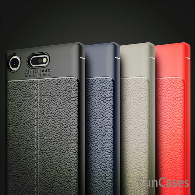 US $6.88 For Sony Xperia XZ1 Compact Case Luxury Leather TPU Silicone Phone Case For Sony Xperia XZ1 Compact