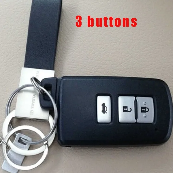 Смарт-ключ чехол для автомобиля Toyota Для Avalon Highlander RAV4 Camry Prius 3 кнопки силиконовый брелок держатель Land Cruiser Corolla