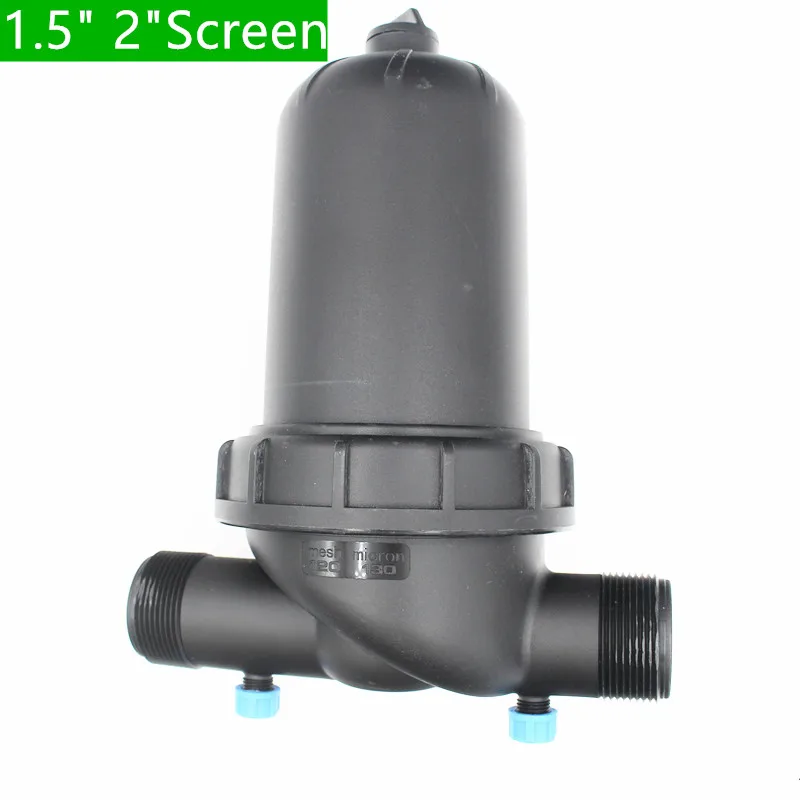 

1.5" 2" 120Mesh T Screen Filter Filter Male Thread Connector Micro and Garden Irrigation Fittings Watering Tools K111
