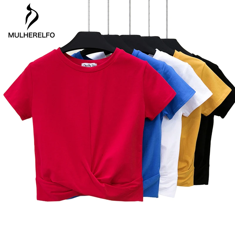 

Summer Black White Top Cotton Harajuku Korean Clothes Women Round Neck Tee Shirt Femme Kawaii Casual Poleras Tshirt Women