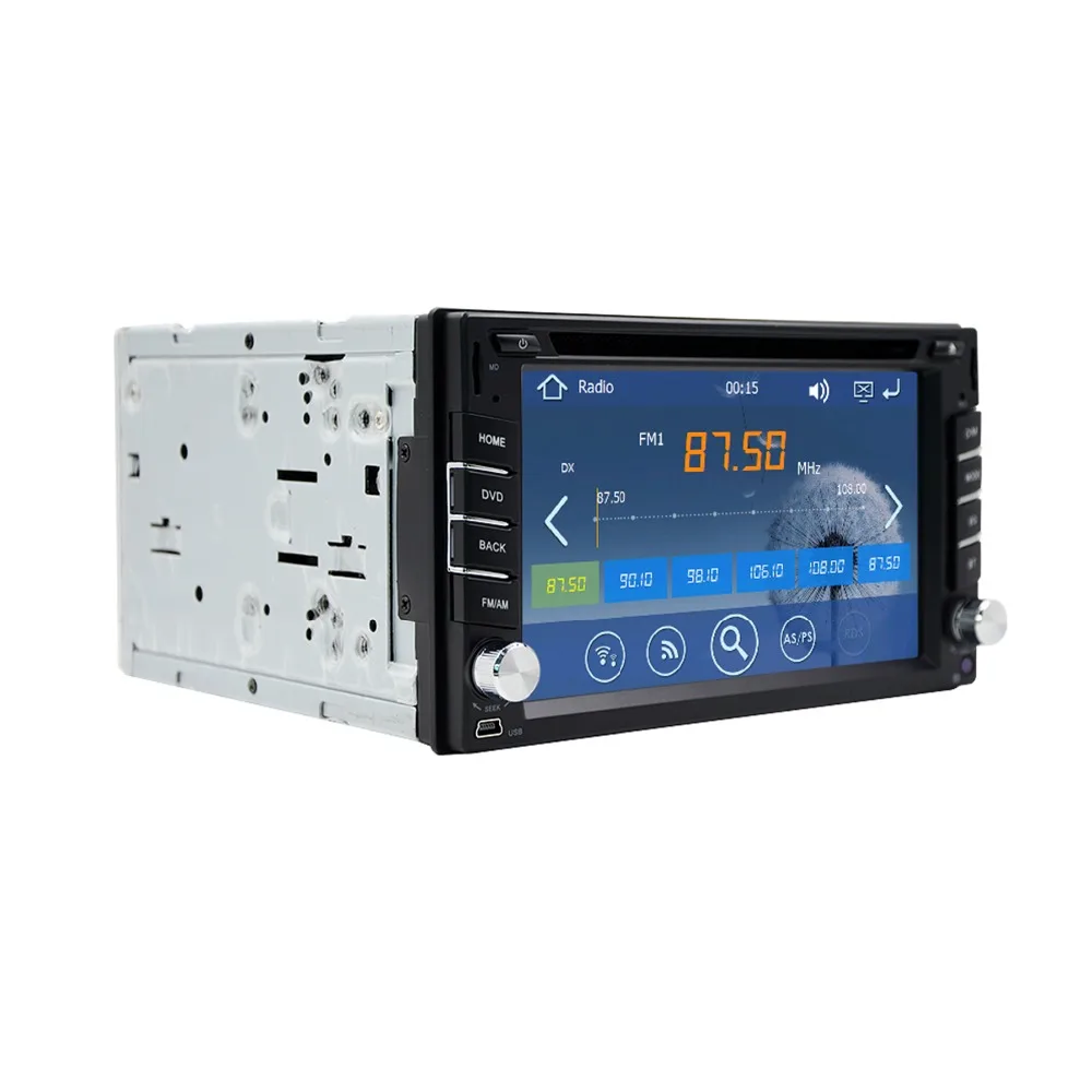 Perfect for Peugeot 307 6.2" Double 2 Din GPS Navigation Car PC Stereo Radio DVD CD mp3 Player USB Sd Bluetooth Ipod 2 din radio 1
