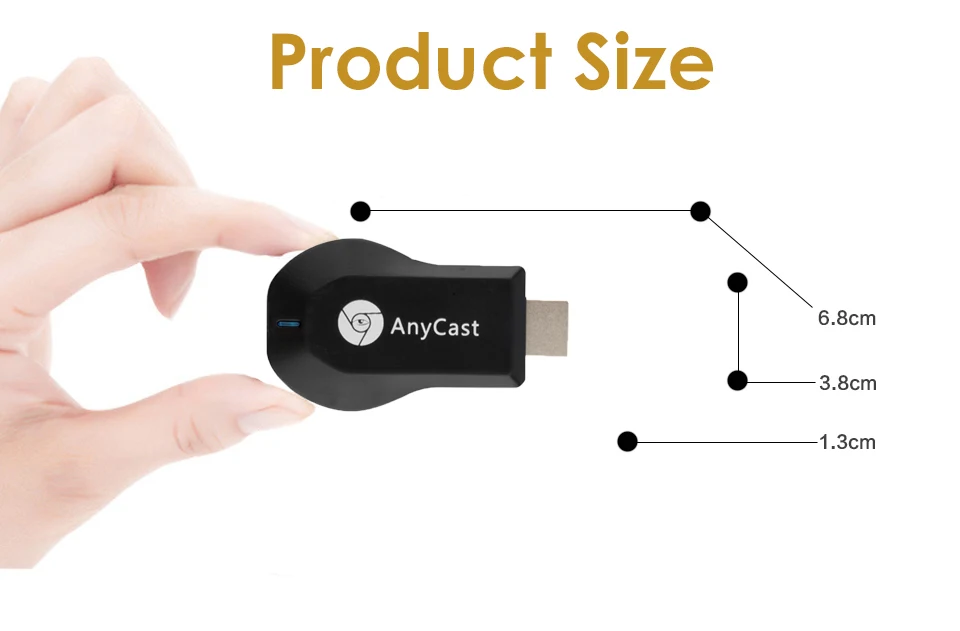 AnyCast M2 Plus DLNA беспроводной Airplay ключ приемник ТВ-палка Full HD 1080P HDMI tv Box Miracast для Android iOS