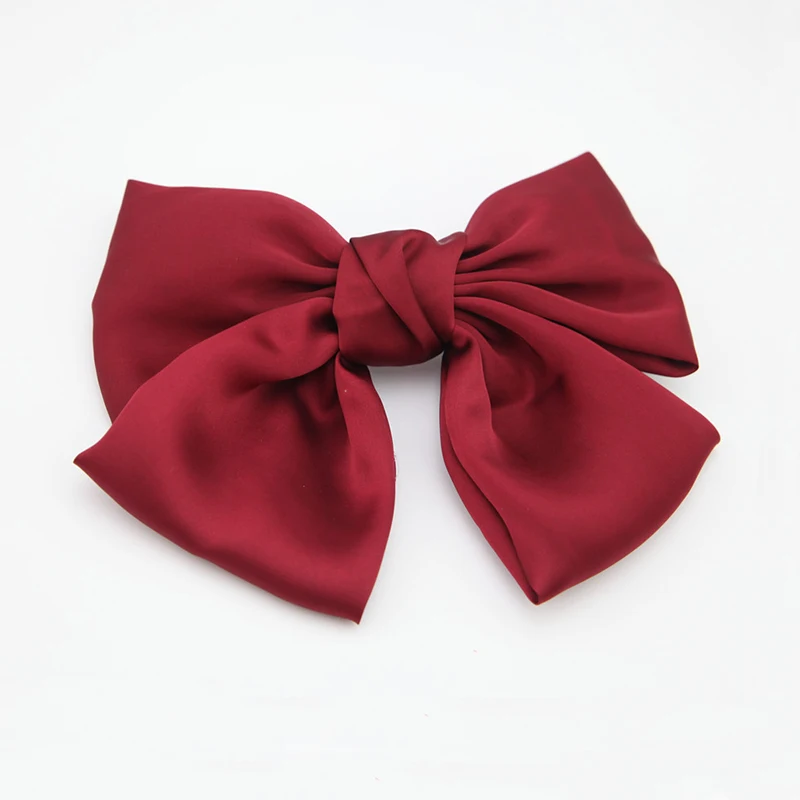 2020 Fashion Big Bow Hairpins Solid Color Red/Bule/Green/Black/Pink Girls Gift Wedding Hair Clips For Women Hair Accessories 2020 Fashion Big Bow Hairpins Solid Color Red/Bule/Green/Black/Pink Girls Gift Wedding Hair Clips For Women Hair Accessories