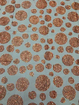 

Sequin Fabric Fashion glitter paillette fabric French Voile Guipure tulle mesh Lace Fabric For dress Free Shipping