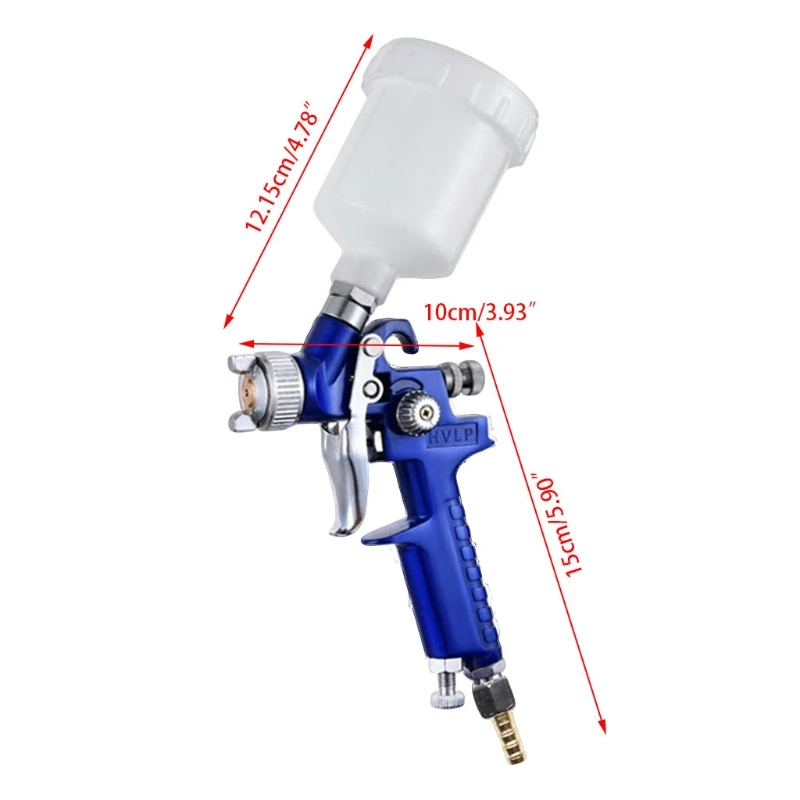 OOTDTY 0,8/1 мм Мини HVLP воздушный Краскораспылитель Авто Деталь подправить опрыскиватель гравитационный ремонт