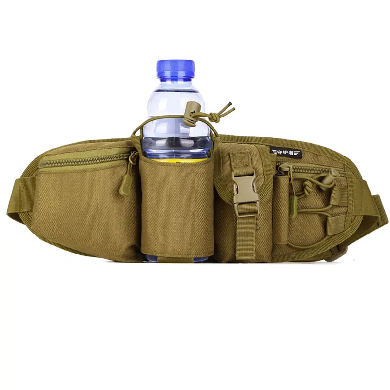 

Free shipping water bottle multi pouches nylon ergonomics design waist bag cheap belt bagfanny pack items military US army gear