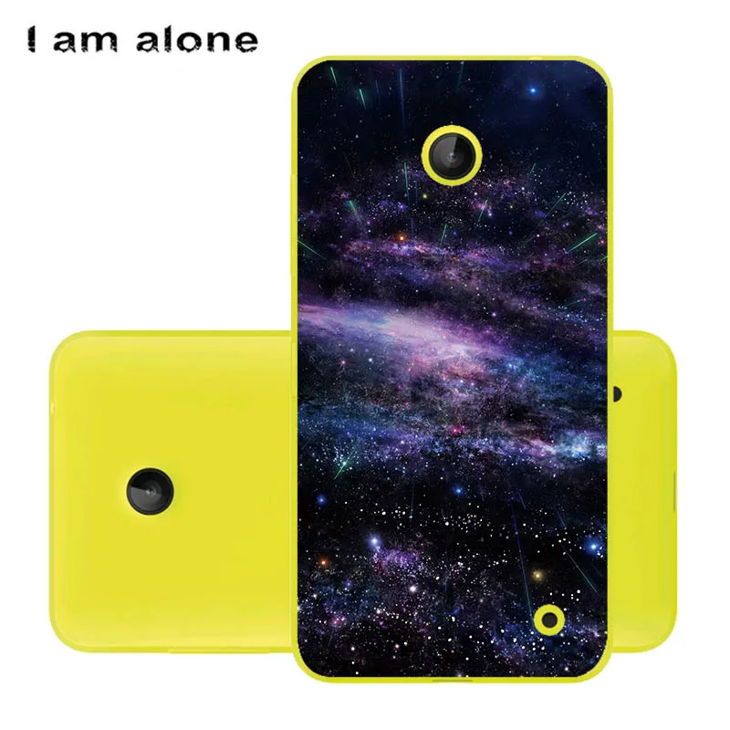 Чехлы для телефонов I am alone для microsoft Nokia Lumia 630 4,5 дюйма, жесткий пластиковый мобильный Модный Цветной чехол для Nokia 630