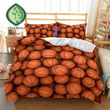 HELENGILI 3D постельное белье набор баскетбольный принт пододеяльник набор реалистичные постельное белье с наволочкой набор домашнего текстиля#2-03