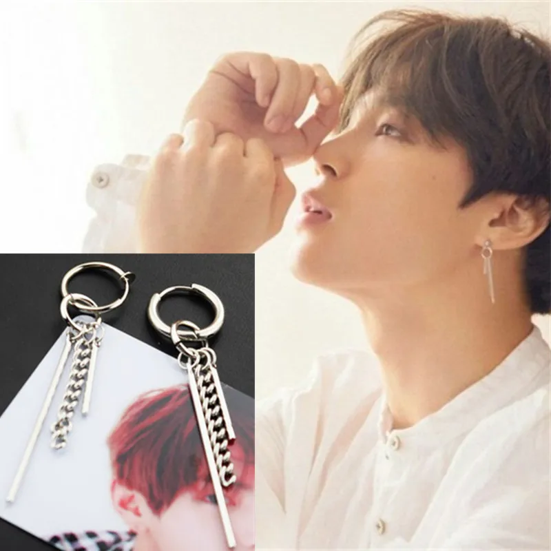 KPOP DNA корейский V Bangtan Boys альбом серьги гвоздики модные ювелирные изделия