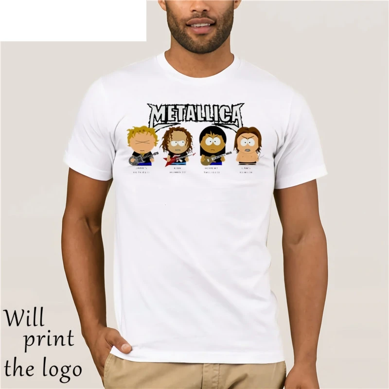 band T-shirt Men Clothing 100% cotton new brand-Clothing T-Shirts South park band T-shirt Men Clothing 100% cotton new brand-Clothing T-Shirts South park