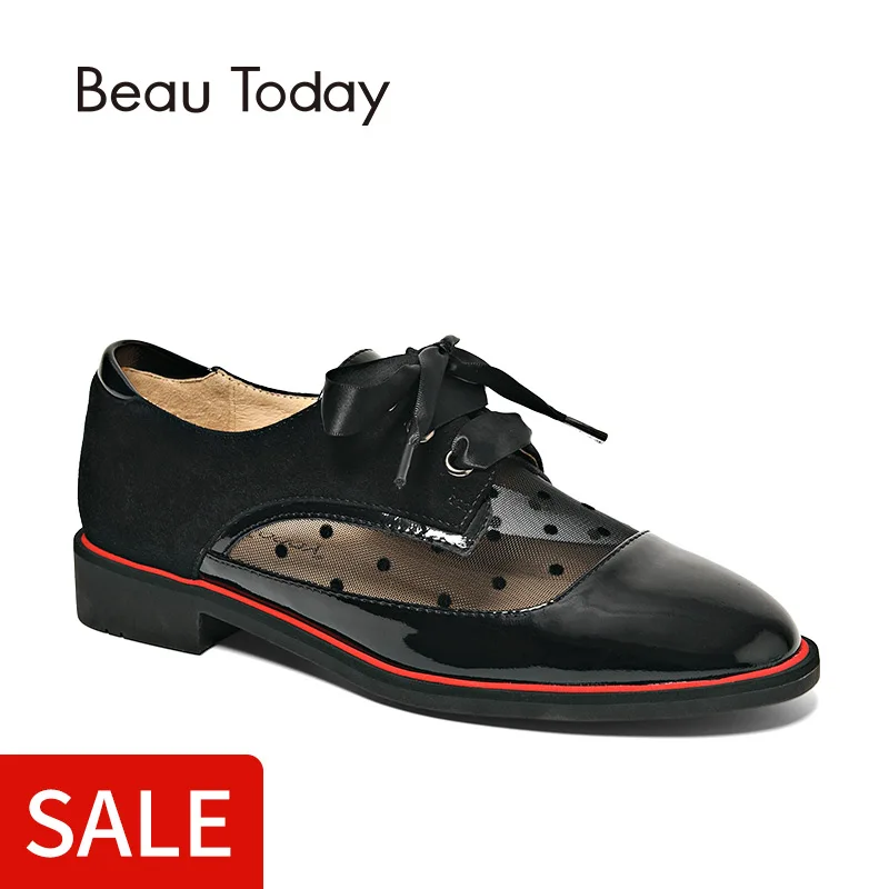 BeauToday Derby Shoes Women Sweet Lolita Lady Shoe Black