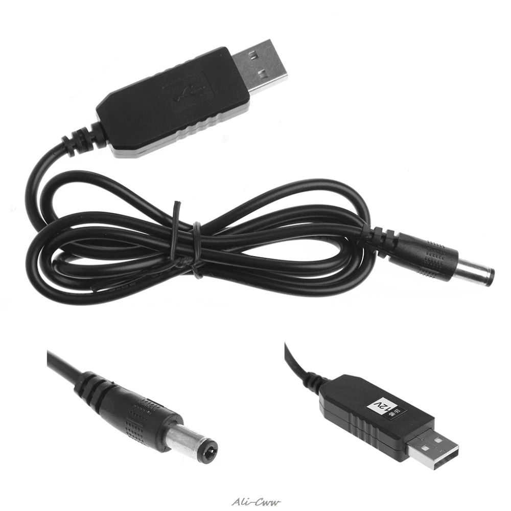 USB DC 5V DC/DC 12V 2 1x5 5 мм Мужской повышающий преобразователь для маршрутизатор