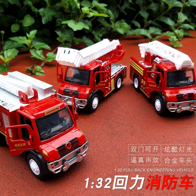 

Back Alloy Truck Excavator Mixer Dump Truck Door Lights Sound Children's Toy Car Model Kid's Toys Boy Toys Group Game Toys 1:32