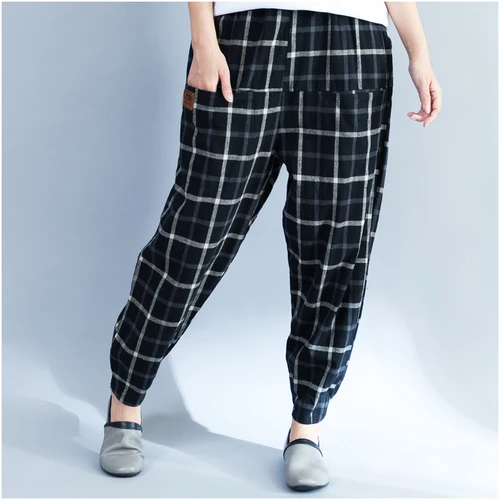 F&JE New Arrival Spring Casual Loose 100% Cotton Harem