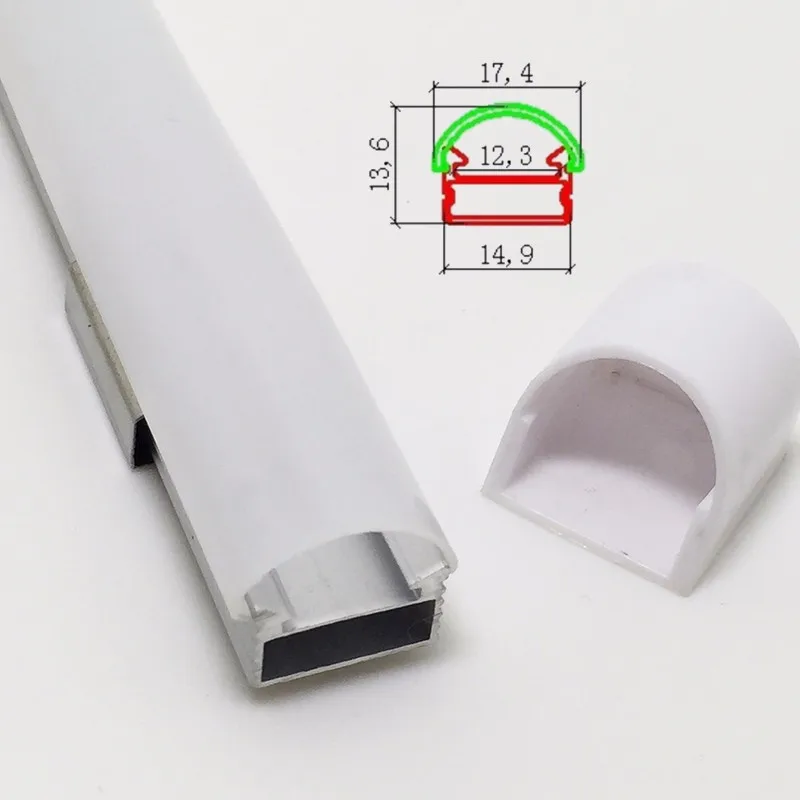 DHL/EMS Быстрая доставка 10 шт./лот 1 meter/pc Светодиодные ленты жесткая Алюминий профиль с матовым покрытием и конец Шапки для Светодиодные ленты
