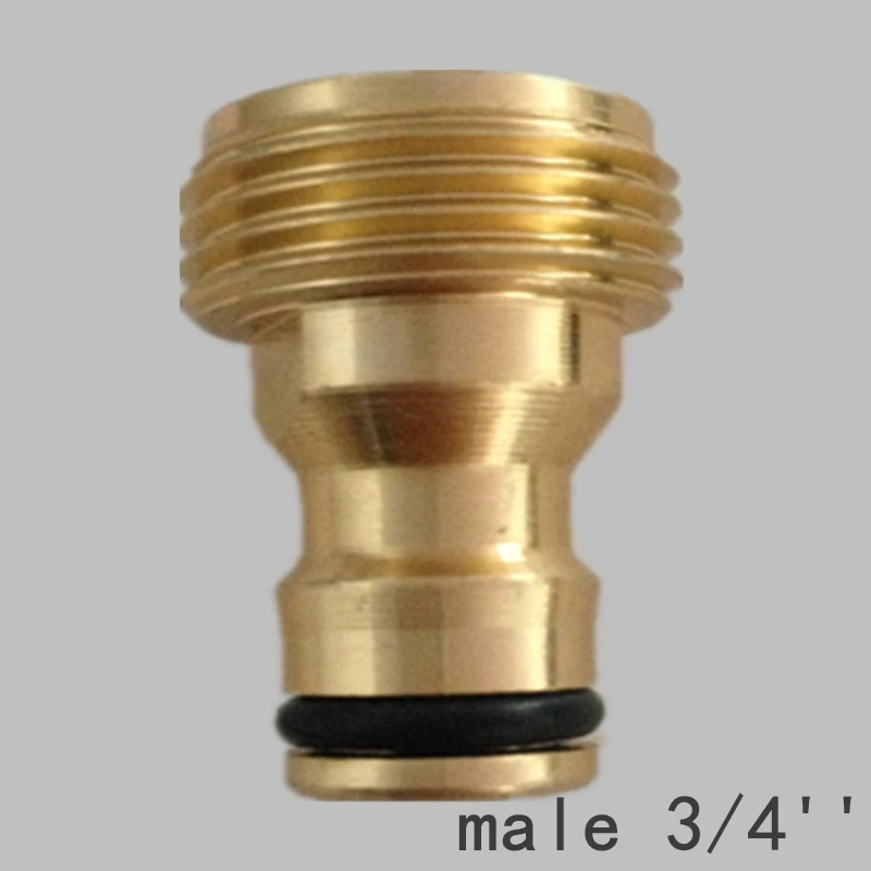 10 Type 3/4" Threaded Brass Hose Tap Connector Garden Water Pipe Adaptor Brass Hose Tap Connector