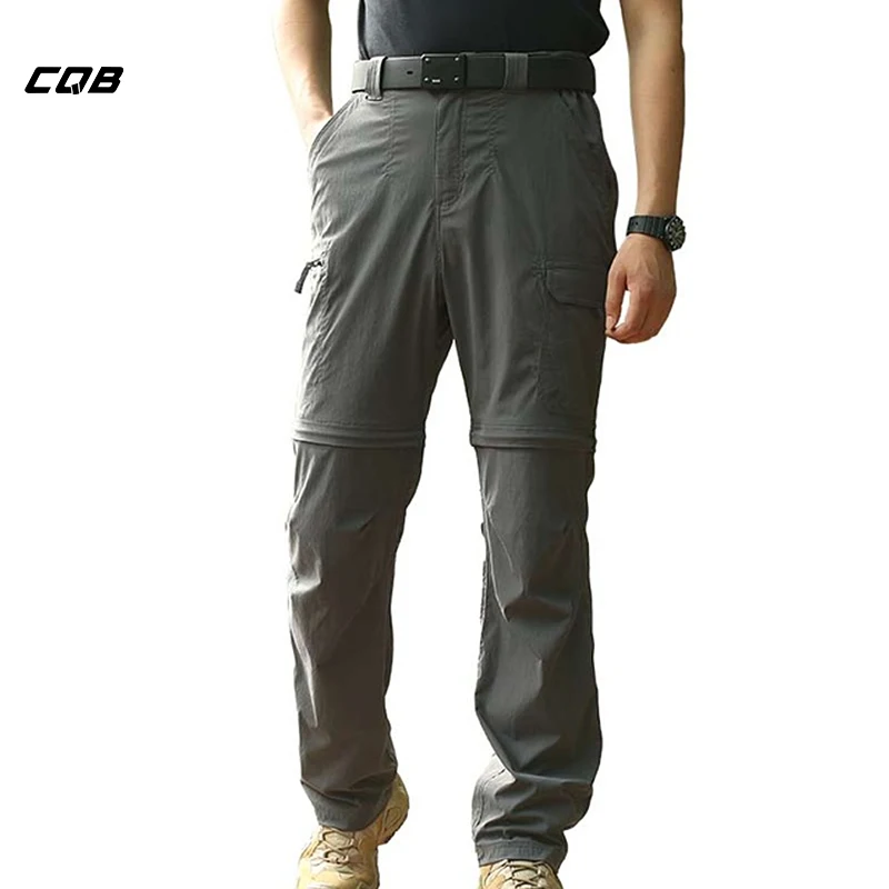 CQB Outdoor Sports Camping Tactical Military Men's Pants Waterproof Multi Pocket Pants Quickly-dry Trousers for Hiking Climbing