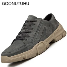 2019 new fashion men's shoes casual leather spring summer lace-up shoe man pig suede sneakers Stitching breathable shoes for men 2019 new fashion men's shoes casual leather spring summer lace-up shoe man pig suede sneakers Stitching breathable shoes for men