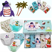 Новинка года, детское хлопковое нижнее белье шорты для мальчиков детские трусики для мальчиков трусы-боксеры с принтом акулы детские штаны, одежда для малышей