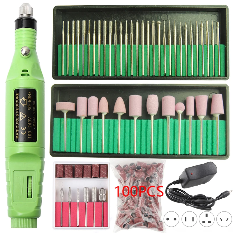 

1 Set Electric Nail Drill Machine Kit Manicure Machine 20000RPM Nail Art Pen Pedicure Nail File Nail Art Tools Drill Bits Design