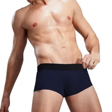 Новые мужские трусы боксеры, хлопковые шорты, мужские сексуальные трусики большого размера