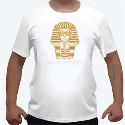 Для мужчин Египет Король футболка с тутанхамоном полиэстер заказ короткий рукав любовь еда футболки для shubuzhi бренд футболки Прямая