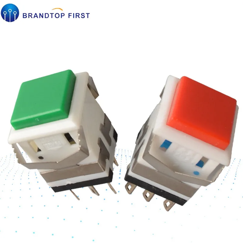 

6Pin Self-locking Push Button Switch momentary Self reset switch KD2-24 KD2-23