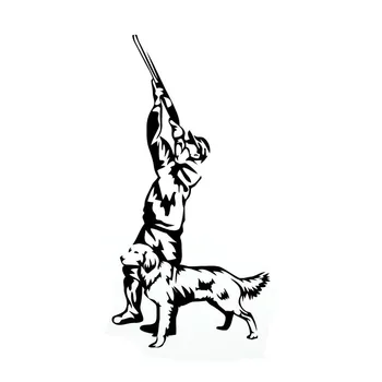 

8.3CM*16.3CM Hunter Hunting Decor Dog Nature Car Sticker Vinyl Decals S9-0086
