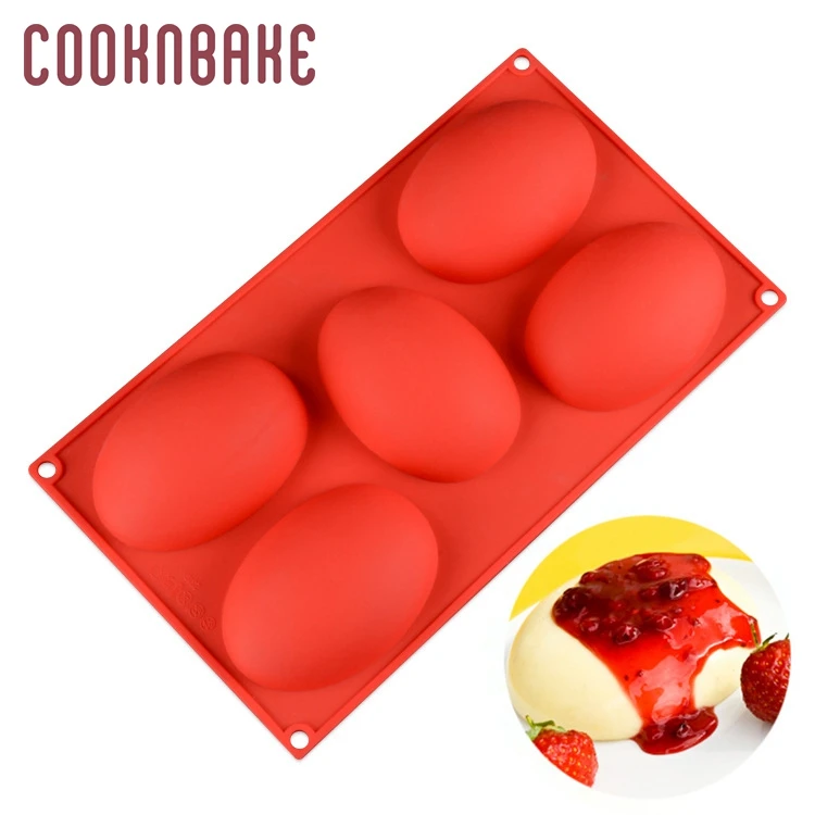 

COOKNBAKE Silicone Cake Pastry baking Mold Oval shape soap candle mould Pudding ice biscuit jello pastry form diy handmade soap
