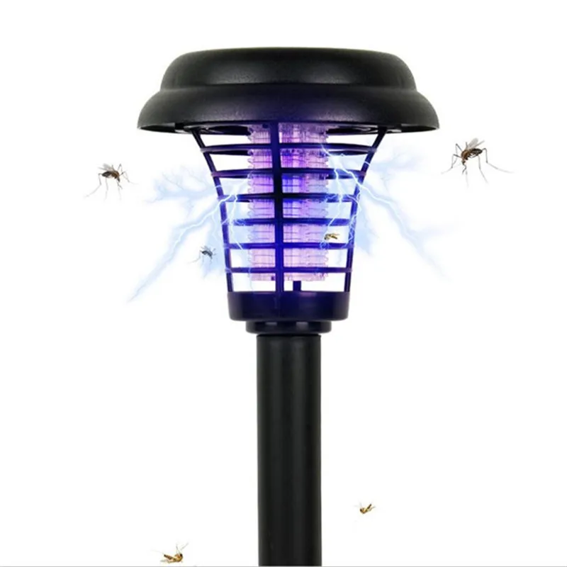 

NEW Mosquito Killer Lamp Solar Powered Outdoor Garden LED Light Repellent Pest Bug Zapper Insect Killer Path Yard Lighting