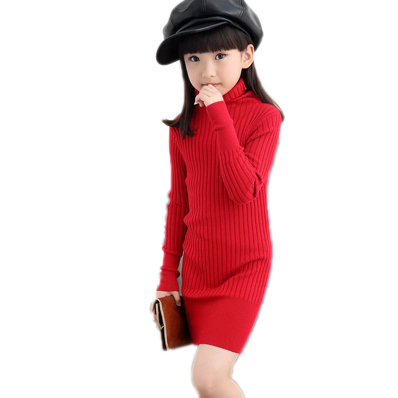 2018 New Teenage Kids Knitted Sweaters For Girls Children Clothing Turtleneck Sweaters Autumn Winter Skinny Girls Knitwear 2018 New Teenage Kids Knitted Sweaters For Girls Children Clothing Turtleneck Sweaters Autumn Winter Skinny Girls Knitwear