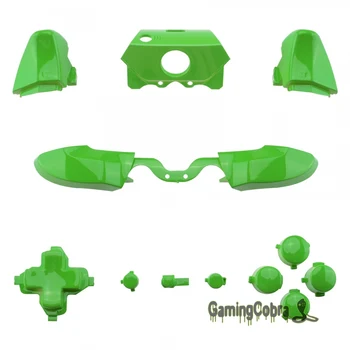 

Glossy Green Full Set RT LB RB Dpad Buttons Set Replacement Part for Xbox One 3.5mm 1697 /Xbox One Elite 1698 Controller
