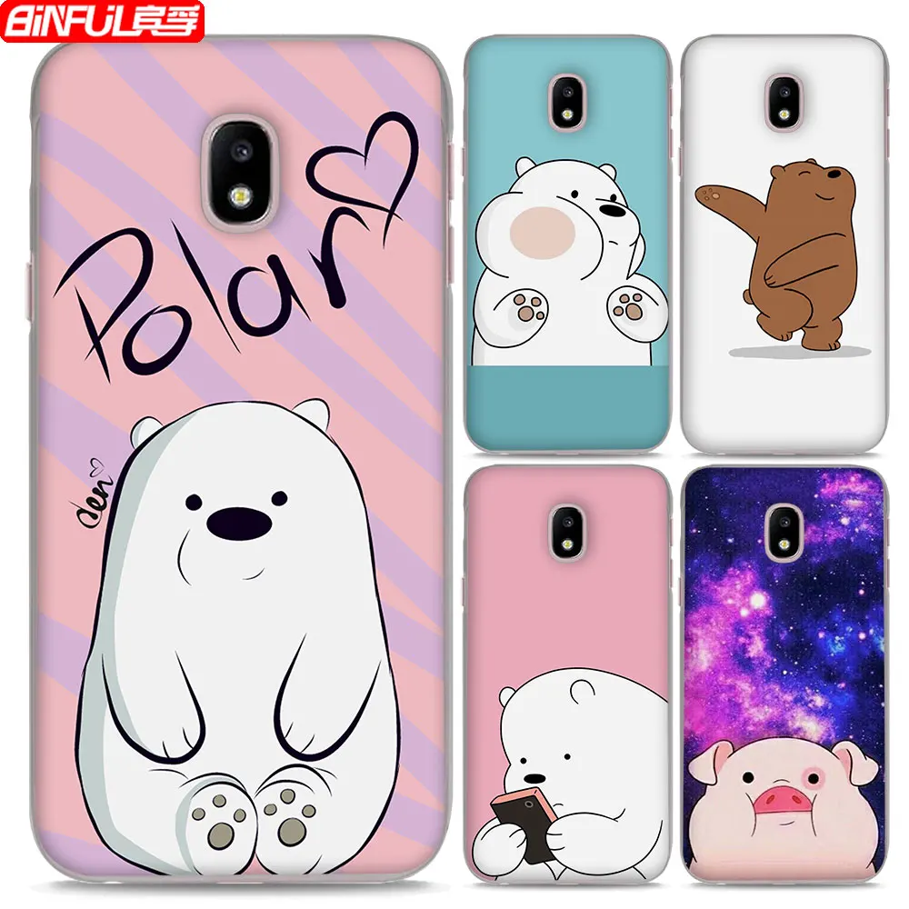 we bare bears ice bear designThin Clear phone shell Case Cover for Samsung Galaxy J310 J510 J710