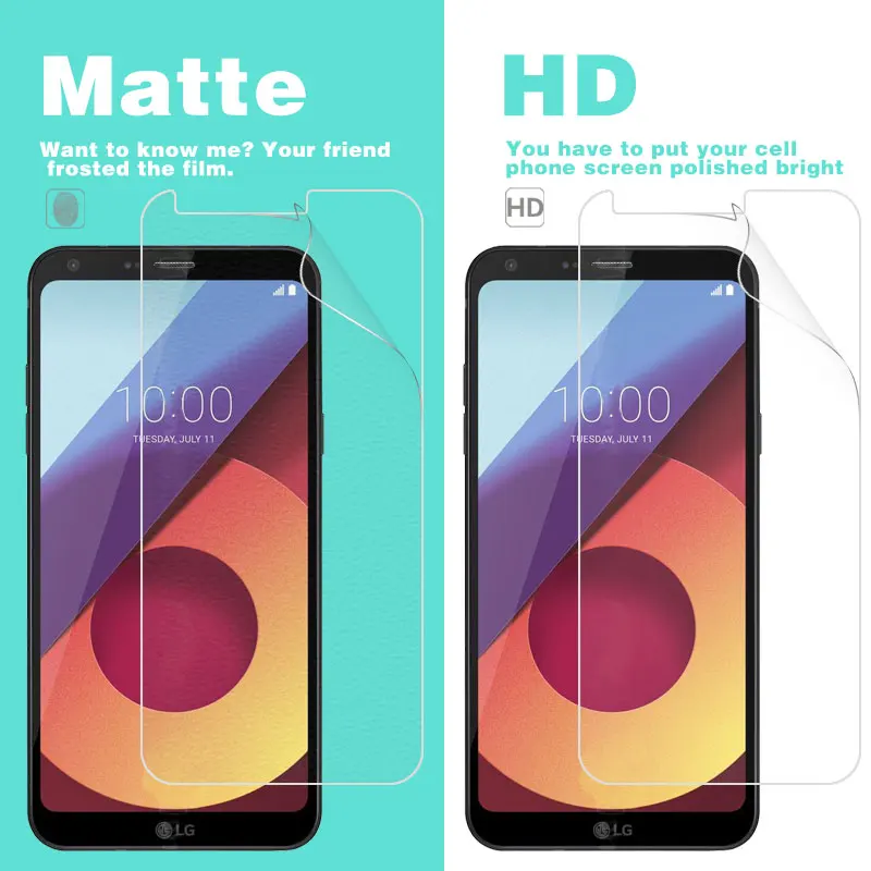 

Anti-Glare Matte Film For LG Q6 X220G HD Clear Glossy Film Cell Phone Screen Protector Cover + Cleaning Tools