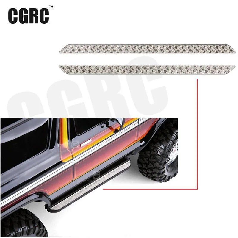 

Universal Side Metal Anti-skid Pedal For 1/10 Rc Crawler Car Traxxas Trx4 Ford Bronco Tactical Unit
