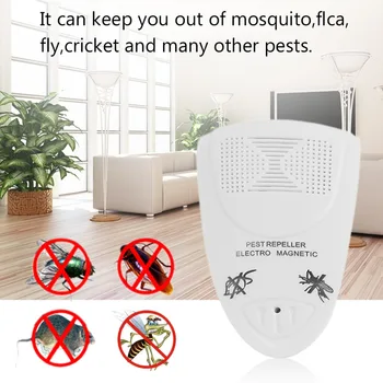 

4pcs Electronic Ultrasonic Mosquito Repeller Killer Reject Pest Repeller Spider Insects Mice Rat Mouse Rodent Control UK Plug