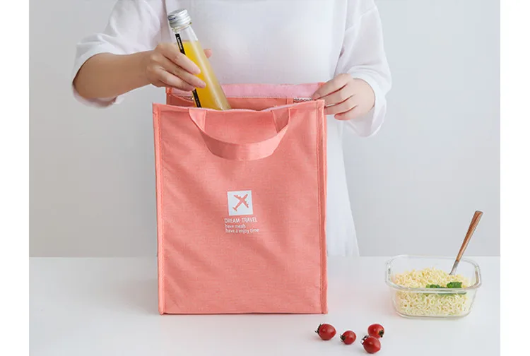 Для женщин дети термальность сумка для еды портативный еда Сумка Изолированная Cooler чехол повседневное путешествия бокс для пикника еда
