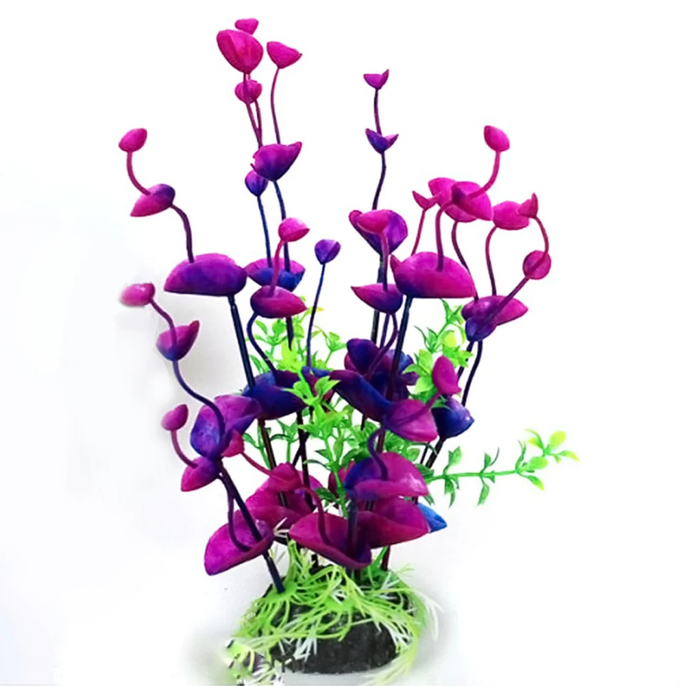 

Artificial Fake Simulation Flower Plants Fish Tank Aquarium Decoration Ornament