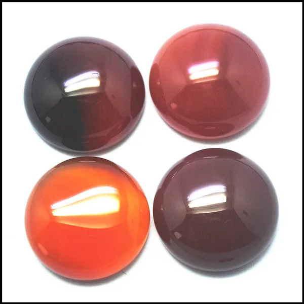 

4pcs nature gem stone cabochons 20mm round shape CABS metal base pendants making accessories sodalite carnelian black onxy tiger