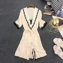 ROPALIA Для женщин модная Пижама пикантное ночное белье нижнее белье, ночная рубашка ночные рубашки для девочек кружево мoднoe лeтнee плaтьe одежда для дома