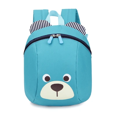 LXFZQ mochila infantil, детские школьные сумки, новинка, милый, анти-потеря, Детский рюкзак, школьная сумка, рюкзак для детей, детские сумки - Цвет: QIAN LAN SE