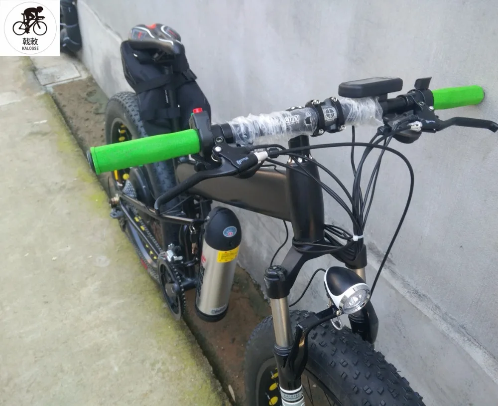 Kalosse 48V 1000W мотор складная рама Электрический пляжный велосипед 26*4 0 Снежный 27